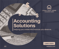 Accounting Solution Facebook Post Design
