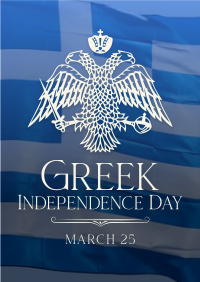 Traditional Greek Independence Day Flyer Design