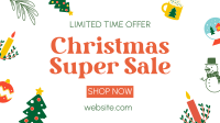 Quirky Christmas Sale Facebook Event Cover Image Preview