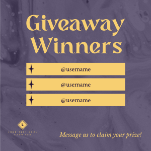 Textured Giveaway Announcement Instagram post Image Preview