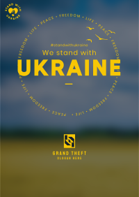Ukraine Scenery Poster Design
