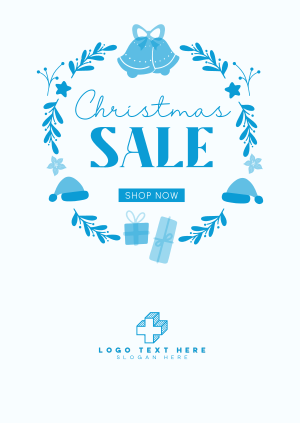 Christmas Wreath Sale Poster Image Preview