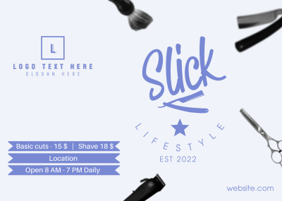 Slick Lifestyle Postcard Image Preview