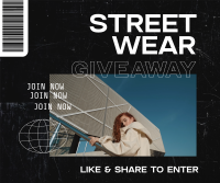 Streetwear Giveaway Facebook Post Design