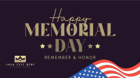 In Honor of Memorial Day Facebook event cover Image Preview