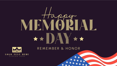 In Honor of Memorial Day Facebook event cover Image Preview