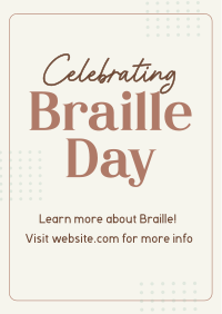 International Braille Day Flyer Design