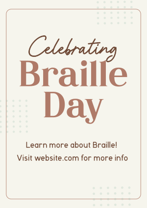 International Braille Day Flyer Image Preview