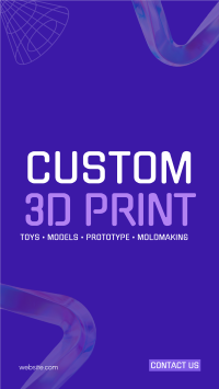 Professional 3D Printing  Instagram Story Design