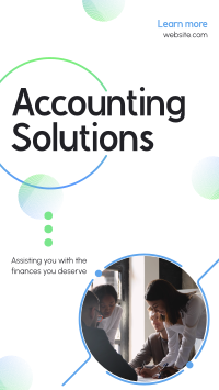 Business Accounting Solutions Instagram Story Design