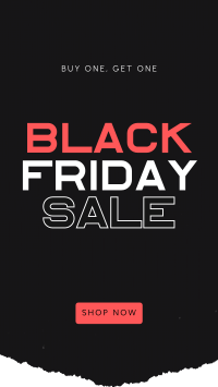 Black Friday Paper Cut Instagram story Image Preview