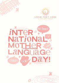 Doodle International Mother Language Day Flyer Image Preview