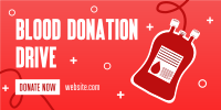 Blood Donation Drive Twitter Post Design