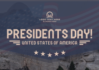 Presidents Day of USA Postcard Image Preview