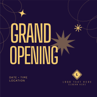 Modern Abstract Grand Opening Instagram Post Design