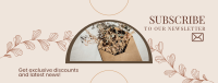 Dried Flowers Newsletter Facebook cover Image Preview