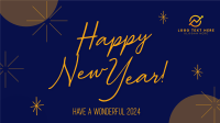 Wonderful New Year Welcome Animation Image Preview