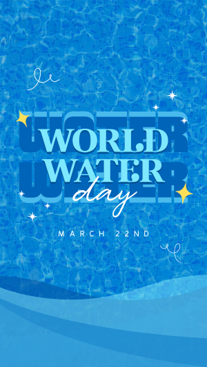 Quirky World Water Day Instagram story Image Preview