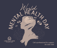 Support Mental Health Facebook Post Design