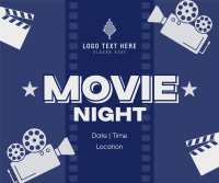 Movie Marathon Night Facebook Post Design