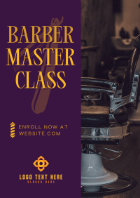 Barber Masterclass Poster Design