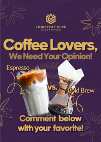 Retro Minimalist Coffee Poster Preview