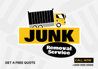 Junk Removal Stickers Postcard Image Preview