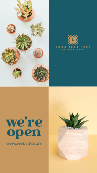 Plant Shop Opening Instagram Story Design