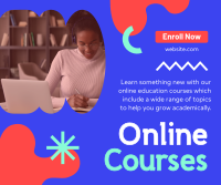Online Education Courses Facebook Post Design