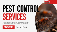 Pest Control Business Services Facebook Event Cover Design