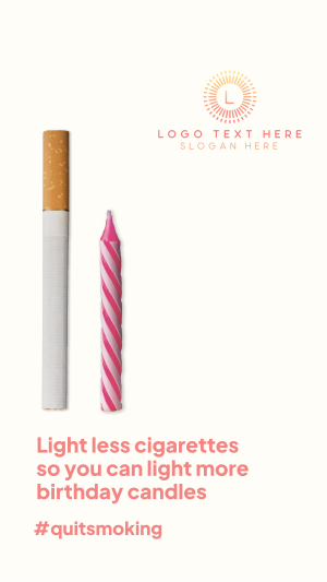 Less Cigarettes Instagram story Image Preview