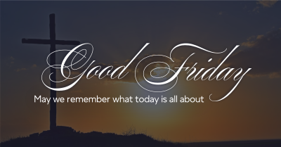 Good Friday Crucifix Greeting Facebook ad Image Preview