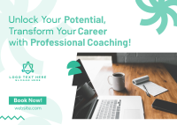 Professional Career Coaching Postcard Design