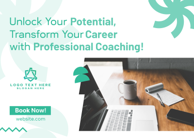 Professional Career Coaching Postcard Image Preview