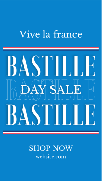 Happy Bastille Day Instagram story Image Preview
