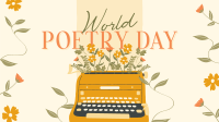Vintage World Poetry Facebook Event Cover Design