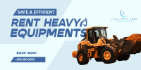 Heavy Equipment Rental Twitter post Image Preview