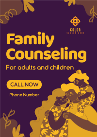 Quirky Family Counseling Service Poster Image Preview