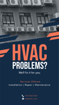 Serving You Excellent HVAC Service Instagram Reel Design