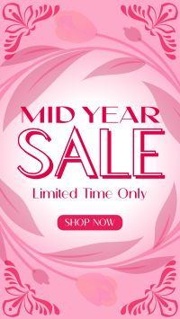 Mid-Year Sale Floral YouTube Short Image Preview