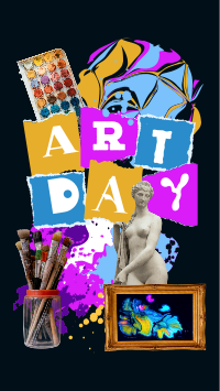 Art Day Collage Instagram Reel Design