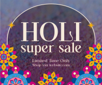Holi Sale Patterns Facebook Post Design