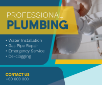 Modern Professional Plumbing Facebook post Image Preview