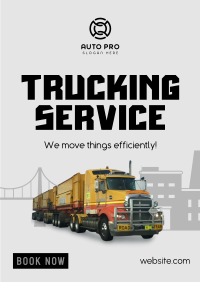 Pro Trucking Service Poster Image Preview