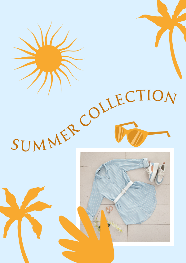 Vibrant Summer Collection Flyer Design Image Preview