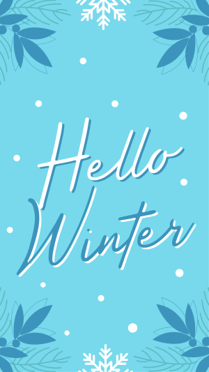 Snowy Winter Greeting Facebook story Image Preview