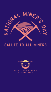 Salute to Miners Instagram Story Design