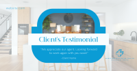 Clean Real Estate Testimonial Facebook ad Image Preview