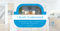 Clean Real Estate Testimonial Facebook Ad Image Preview