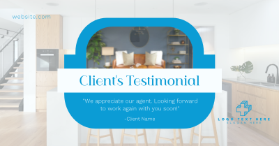 Clean Real Estate Testimonial Facebook ad Image Preview